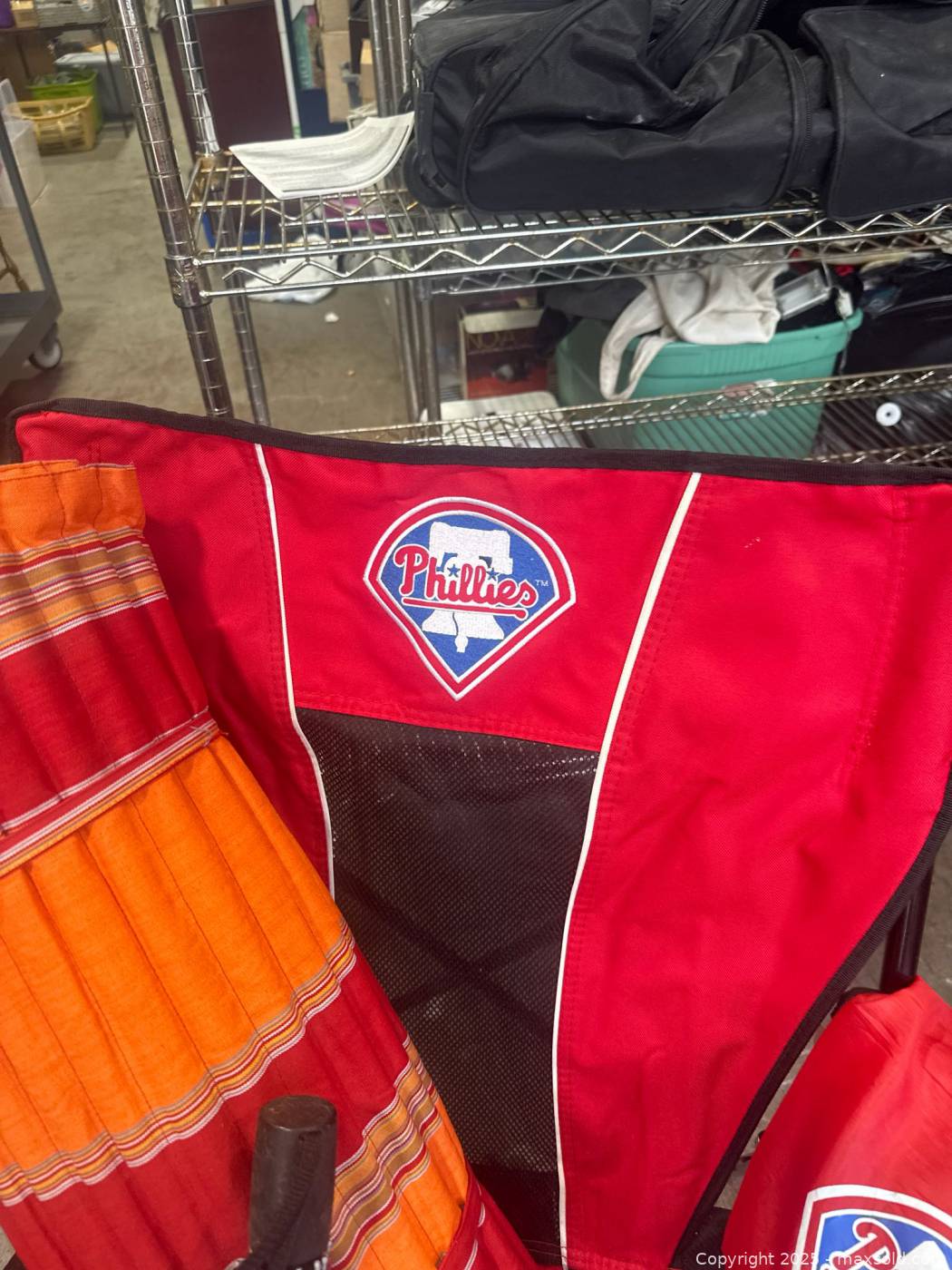 Philadelphia Phillies Folding Chair with Vintage Umbrella and Yoga Mat ...