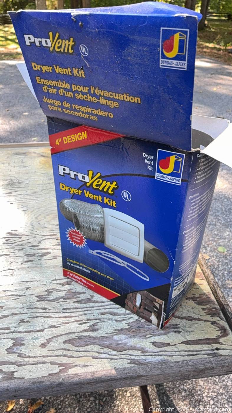 Dundas Jafine ProVent dryer vent kit 4in 8ft | Maxsold