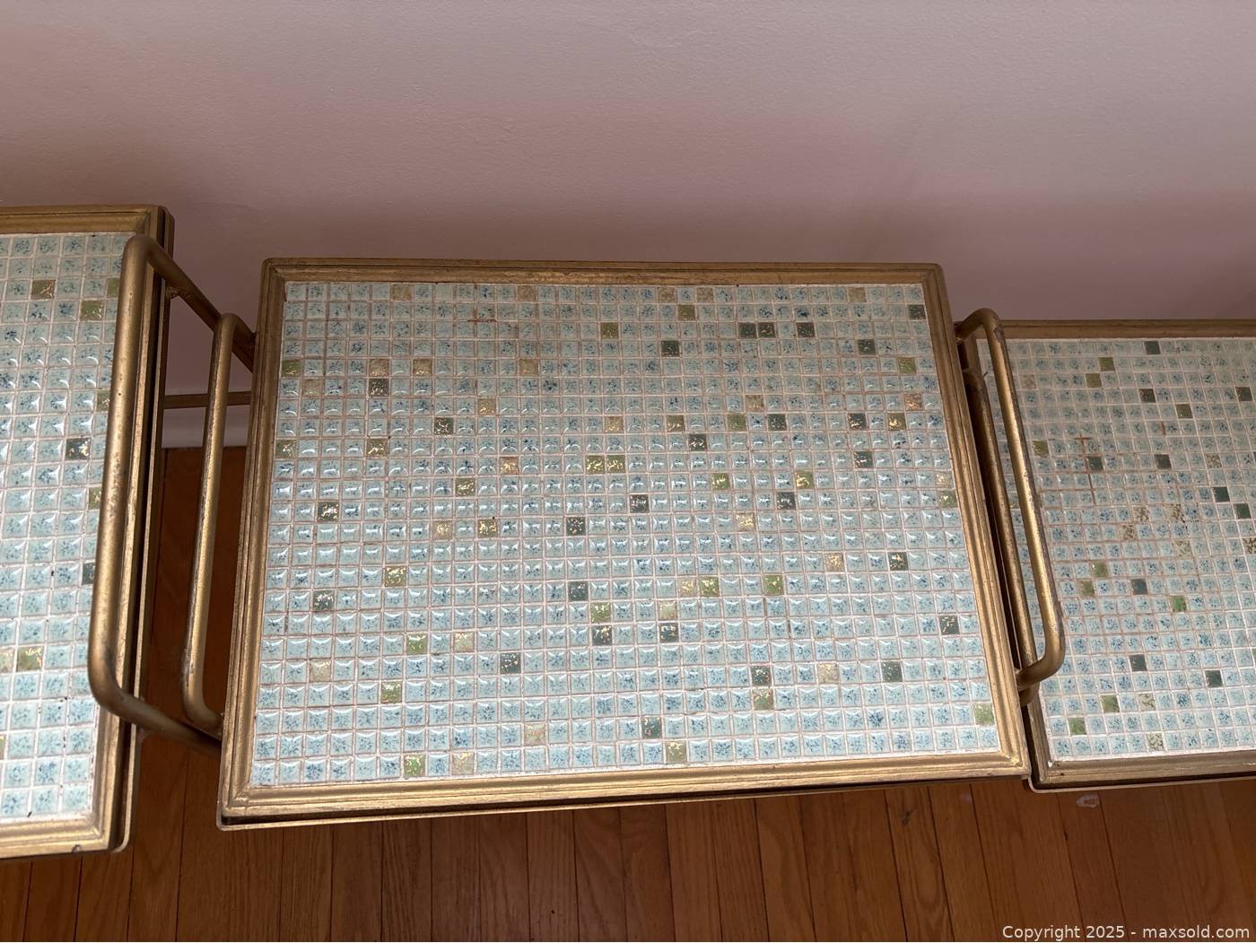 Mid-Century Mosaic Tile Stacking Tables | Maxsold