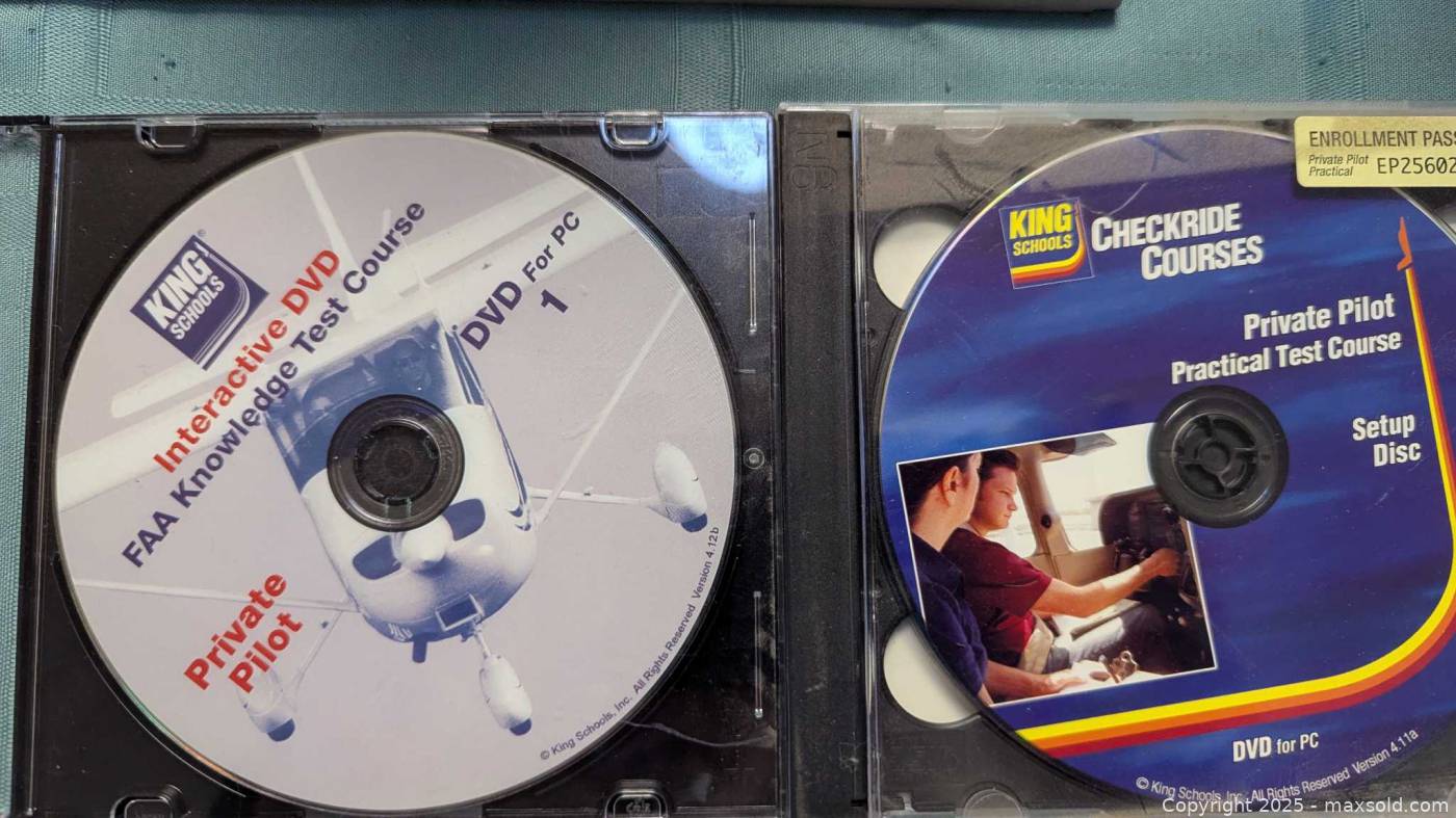 King Schools pilot training DVDs and study books | Maxsold