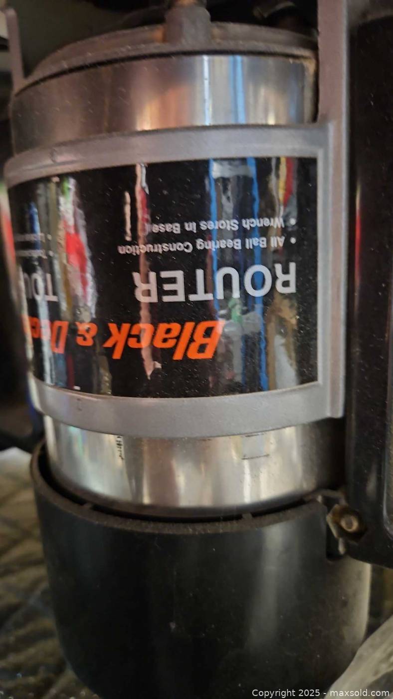 Black & Decker Router with Router Table and Accessories | Maxsold