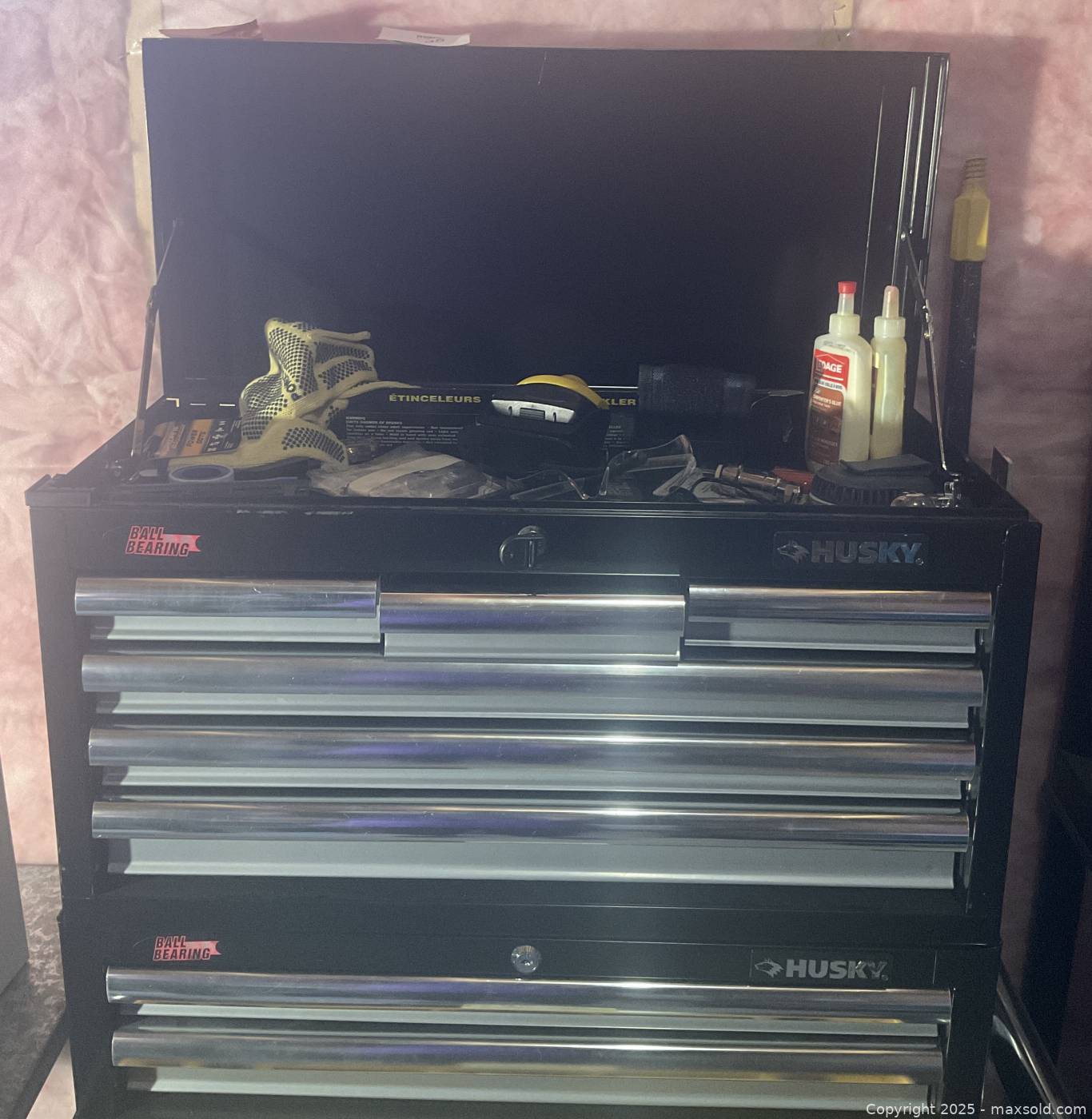 Husky Tool Chest Top with Drawers and Assorted Tools | Maxsold