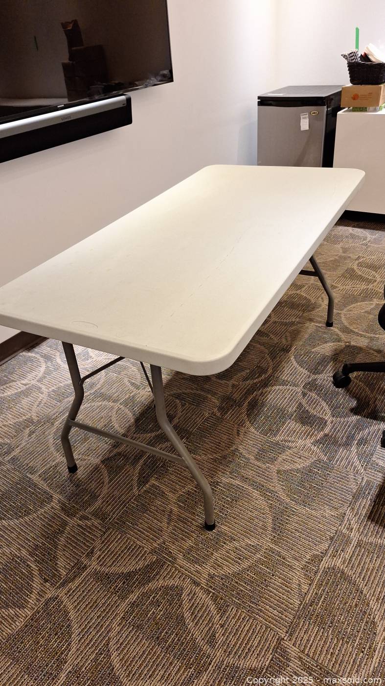 Two 5ft Office Star folding tables | Maxsold
