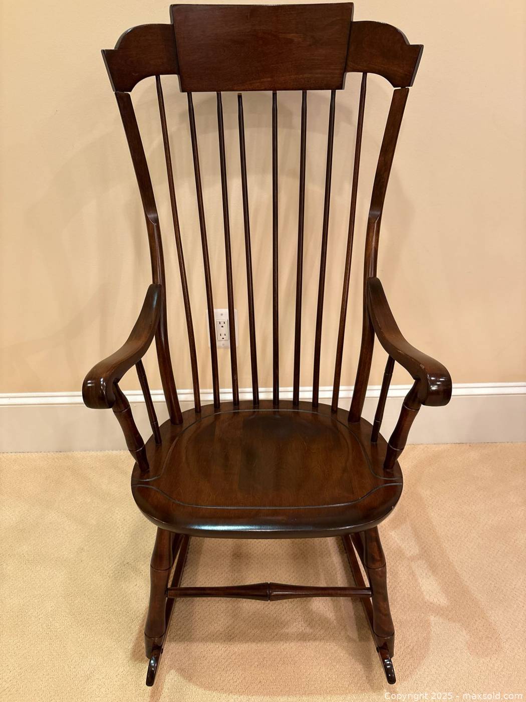 Windsor-Style High-Back Rocking Chair | Maxsold