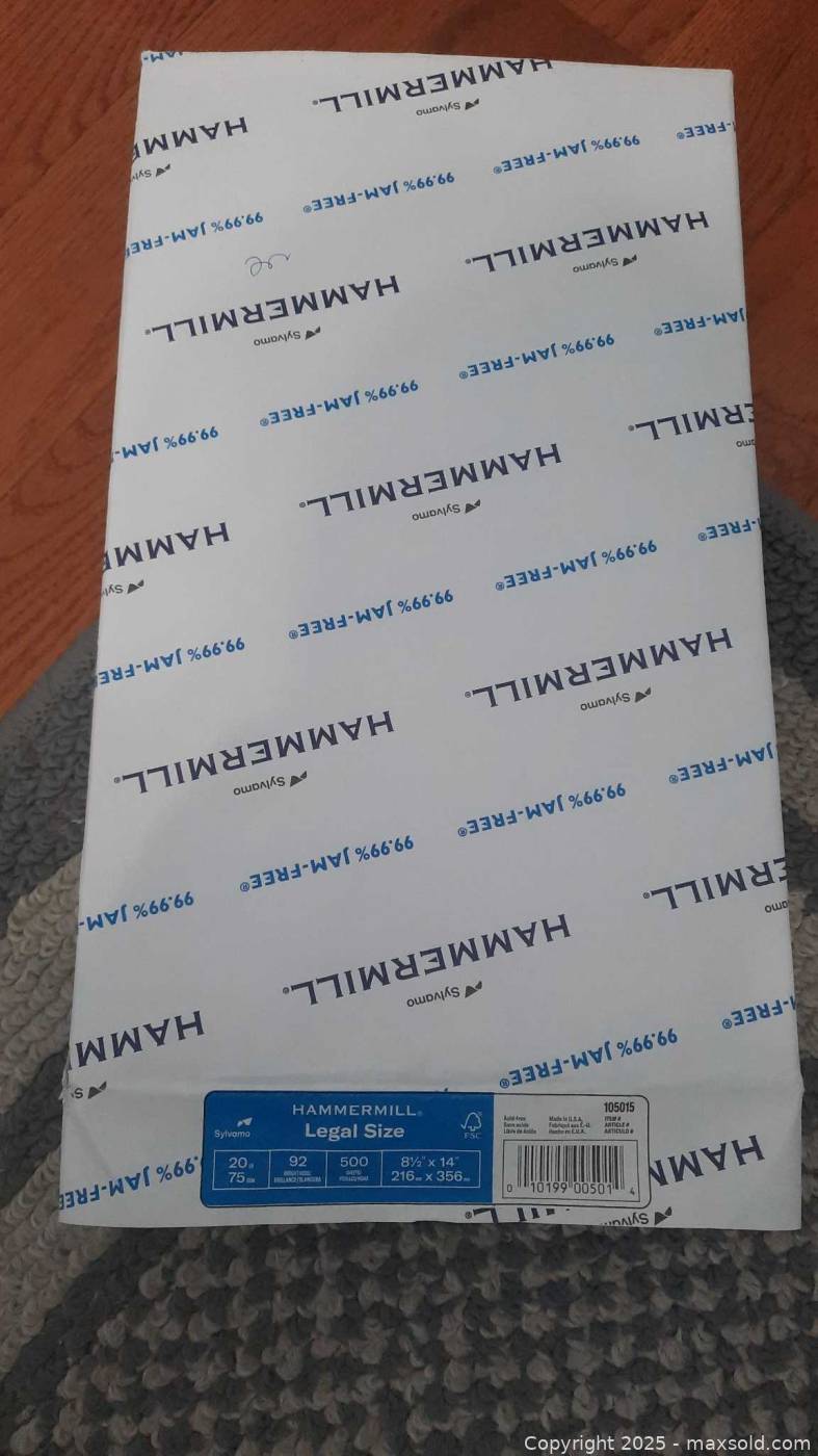 Hammermill copy paper, Staples refill paper, Avery mailing labels | Maxsold