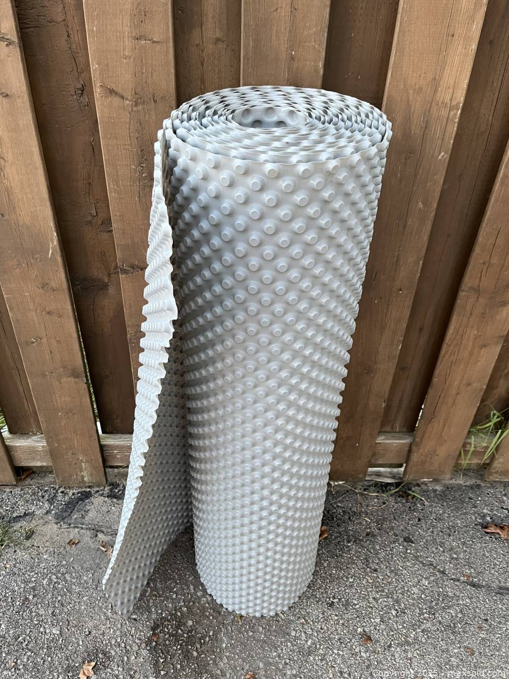 Partial Roll Dimpled Plastic Underlayment | Maxsold