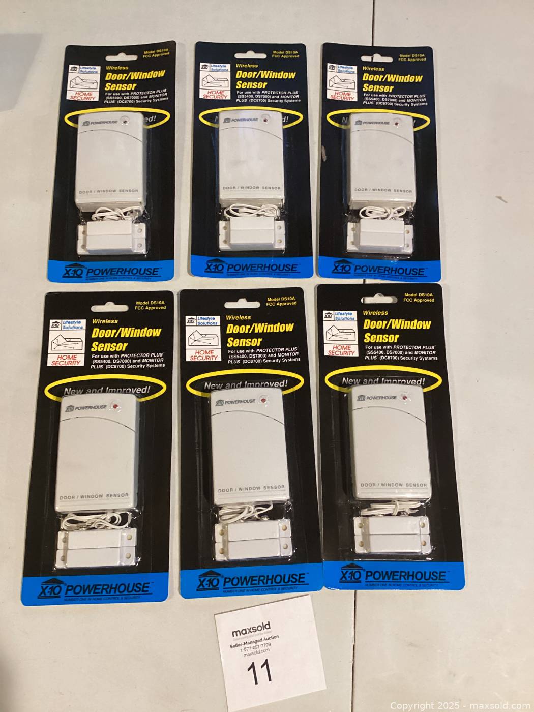 X10 wireless door\/window sensors, 6 sealed units | Maxsold
