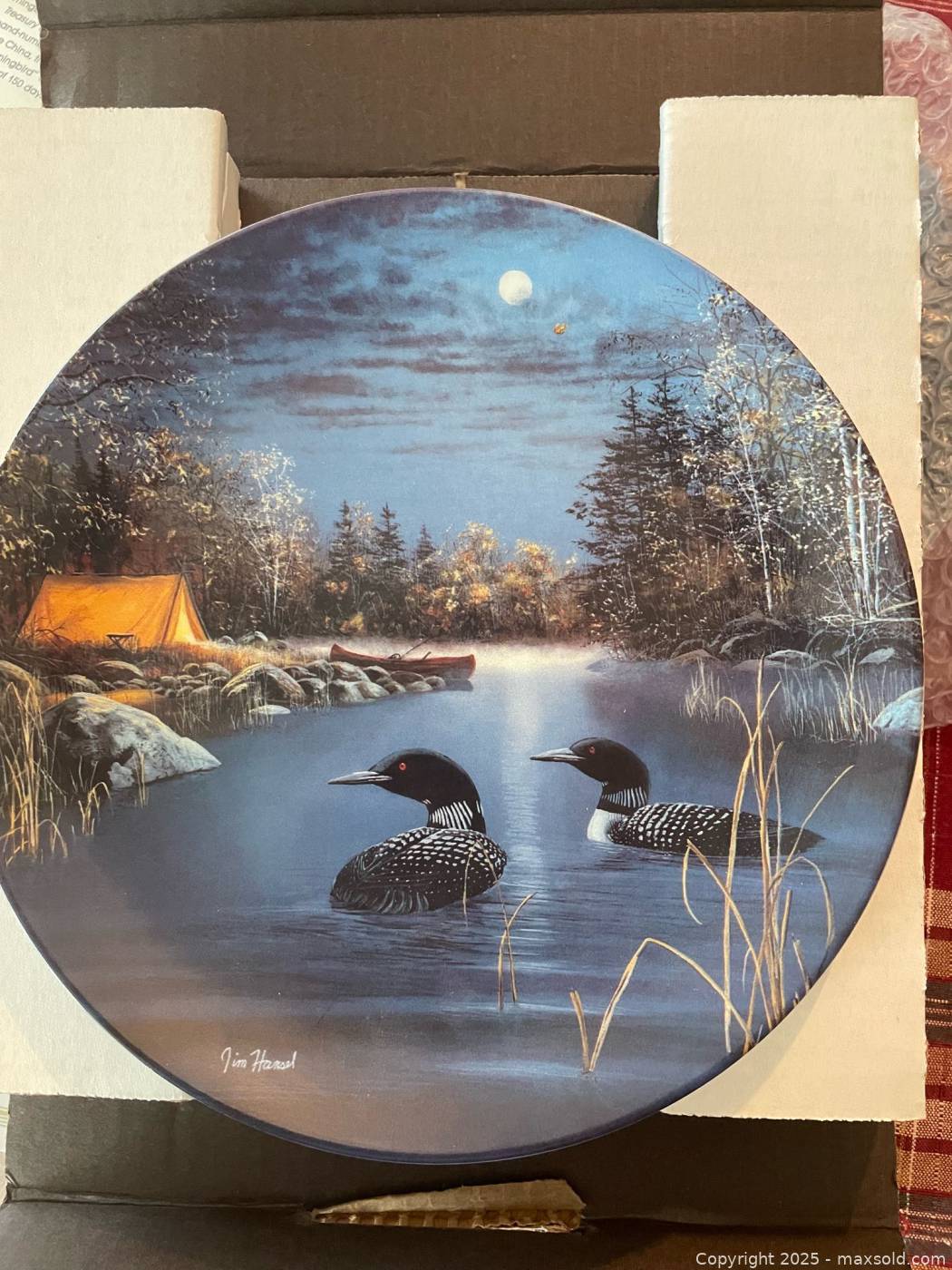 Jim Hansel Nocturnal Glow collector plate | Maxsold