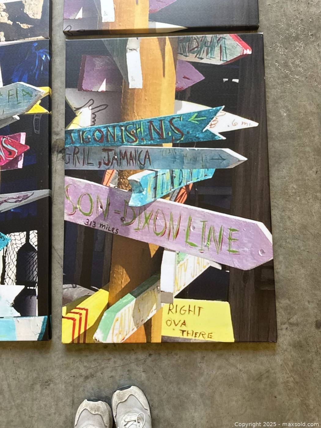 Set of 4 Signpost Canvas Prints | Maxsold