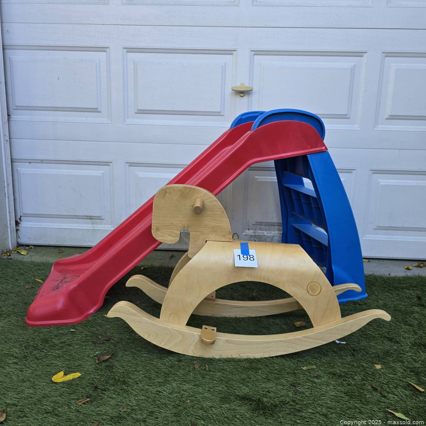 Prince Lionheart rocking horse & slide | Maxsold