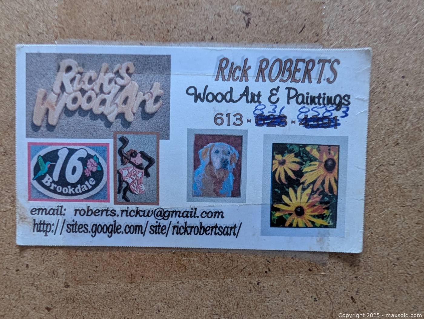 Rick Roberts Drawing Rick Roberts framed ink drawing