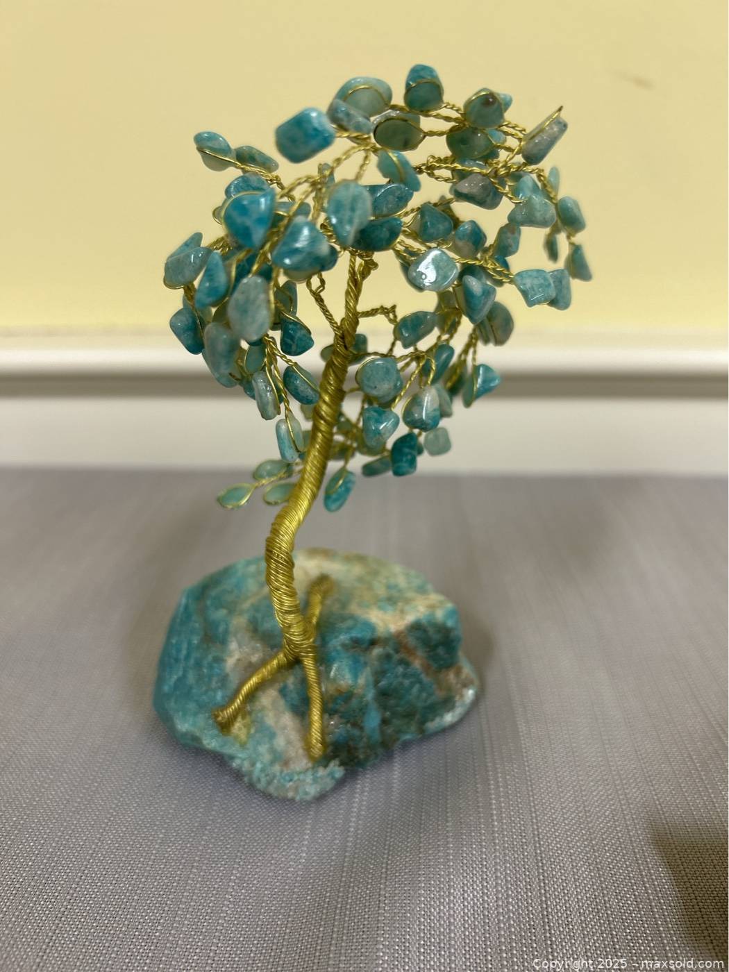 Wire Wrapped Blue Crystal Gemstone Tree | Maxsold