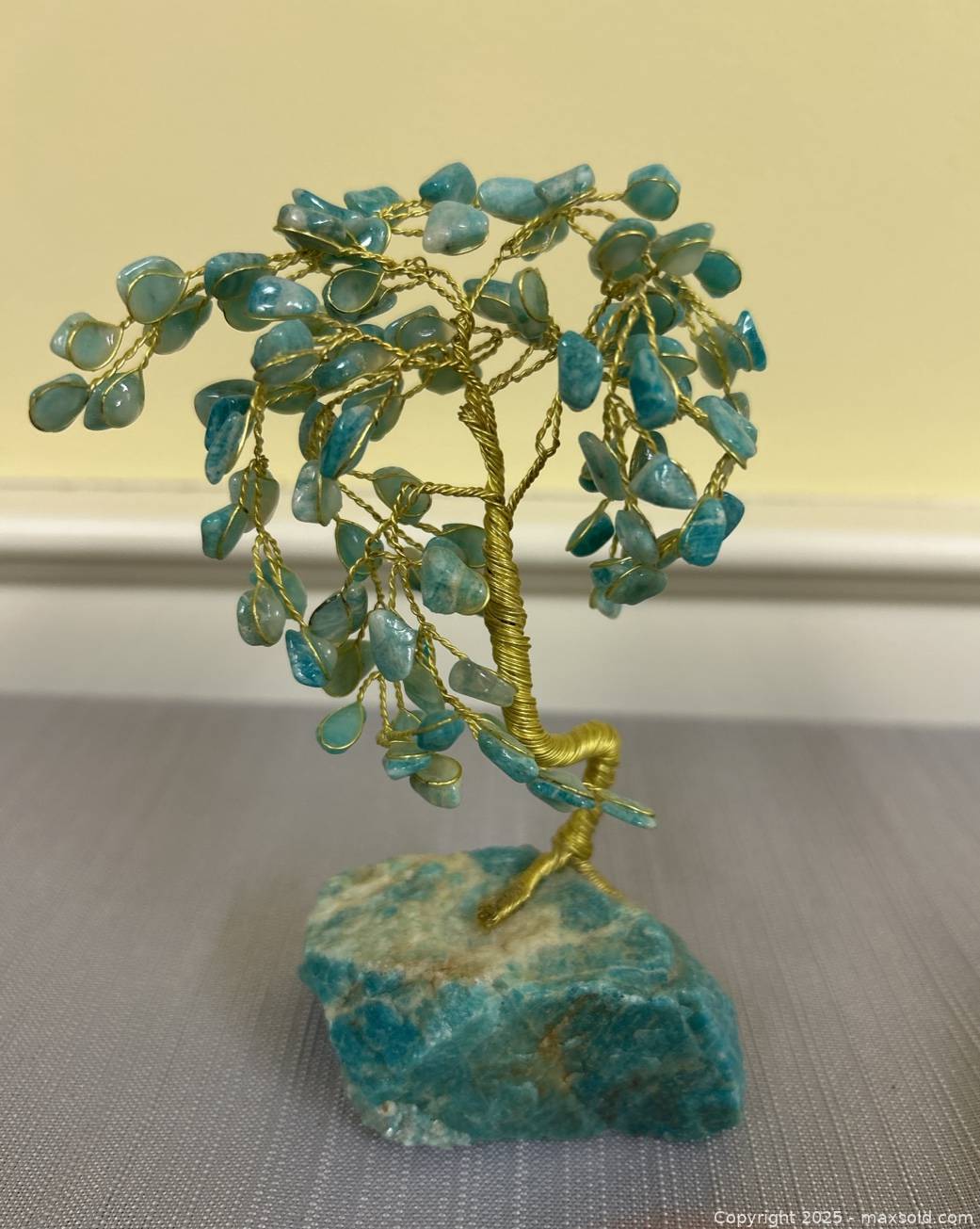 Wire Wrapped Blue Crystal Gemstone Tree | Maxsold