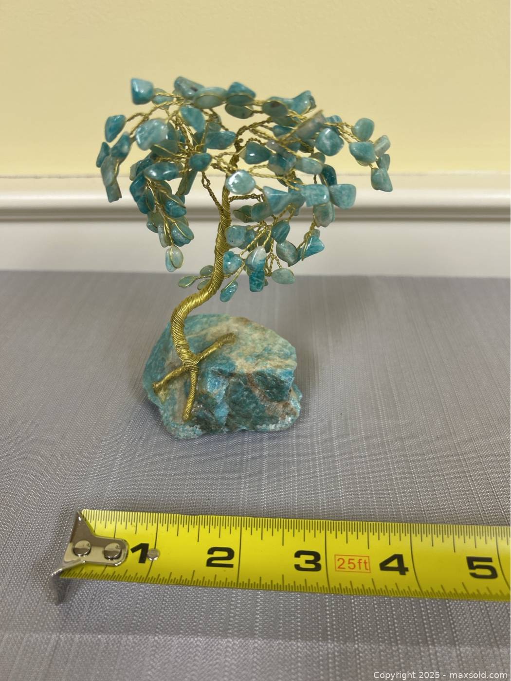 Wire Wrapped Blue Crystal Gemstone Tree | Maxsold