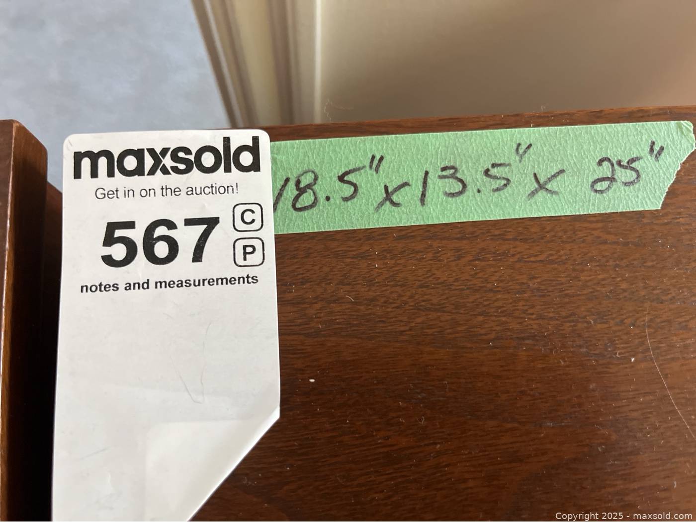 Pair wooden side tables with drawer | Maxsold