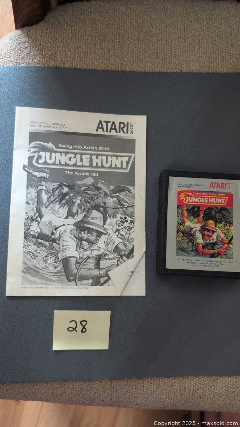 Notice - Manuel Jungle Hunt Atari 2600 - Bon état