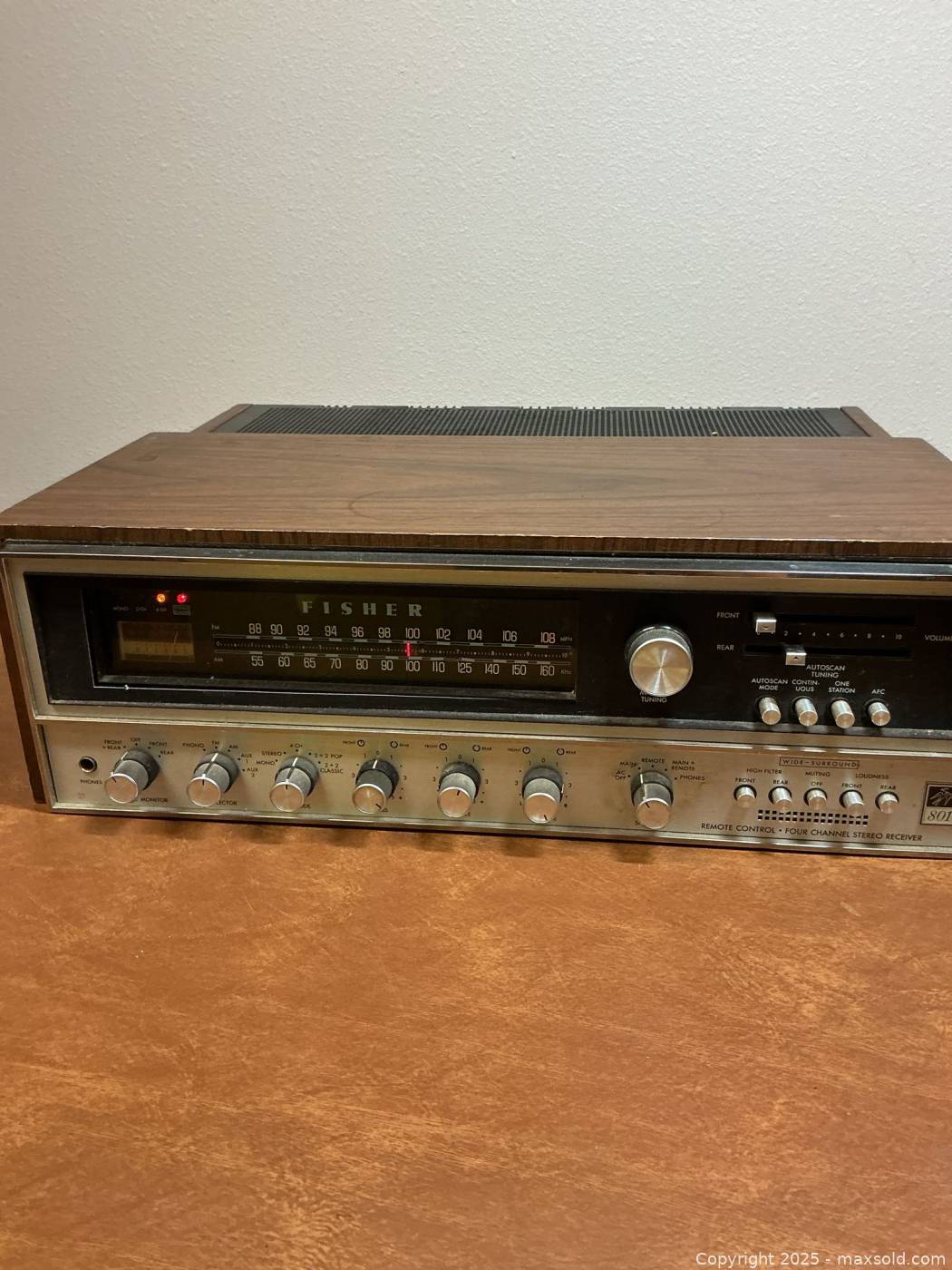 Re Receiver Instruments Fisher Wide Surround 801 AM/FM 4-Channel Stereo Receiver | Maxsold