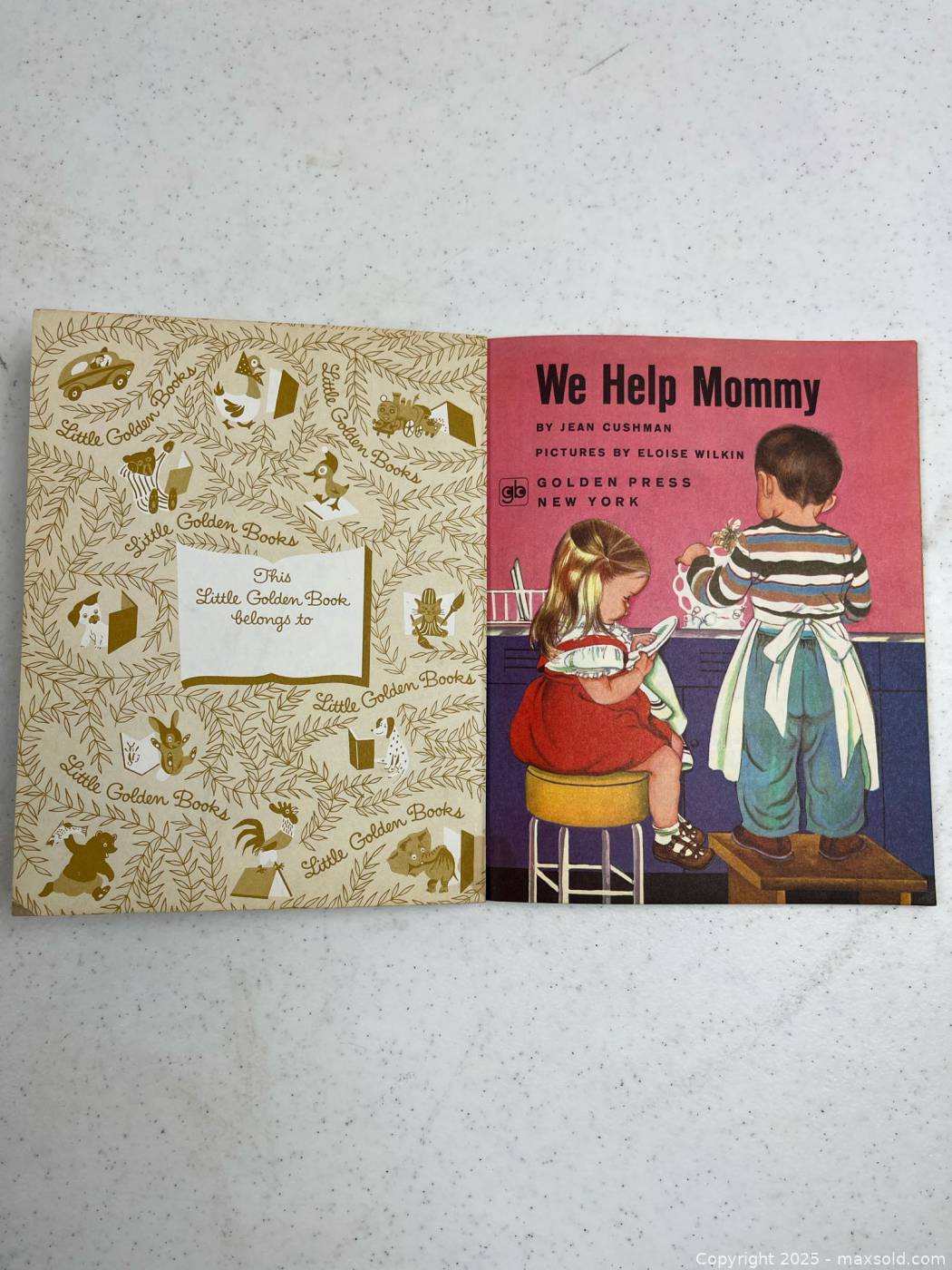 We Help Mommy Little Golden Book 1972 Maxsold