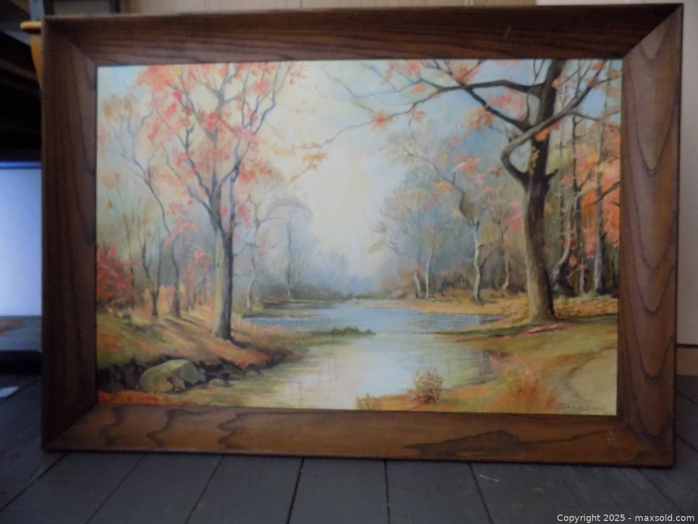 Four framed landscape paintings | Maxsold