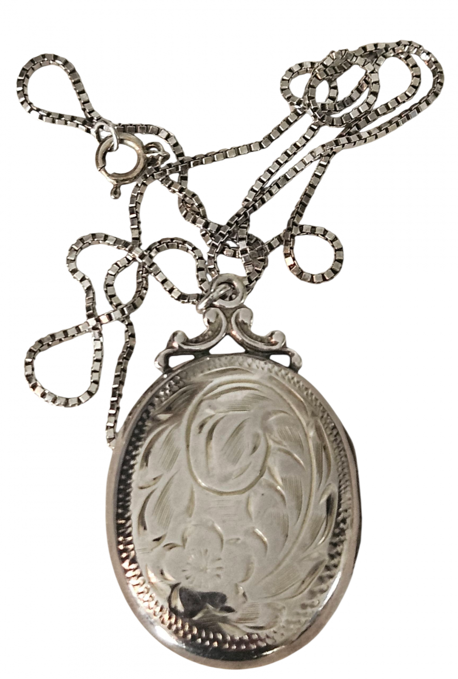 Locket Chain Plus Sign Birks sterling silver locket with 18