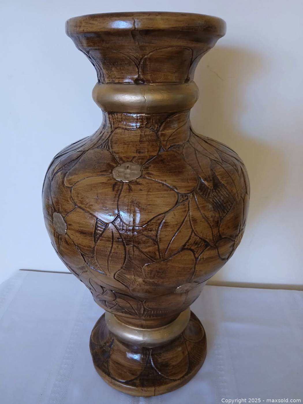 Vase TC Brown Burn