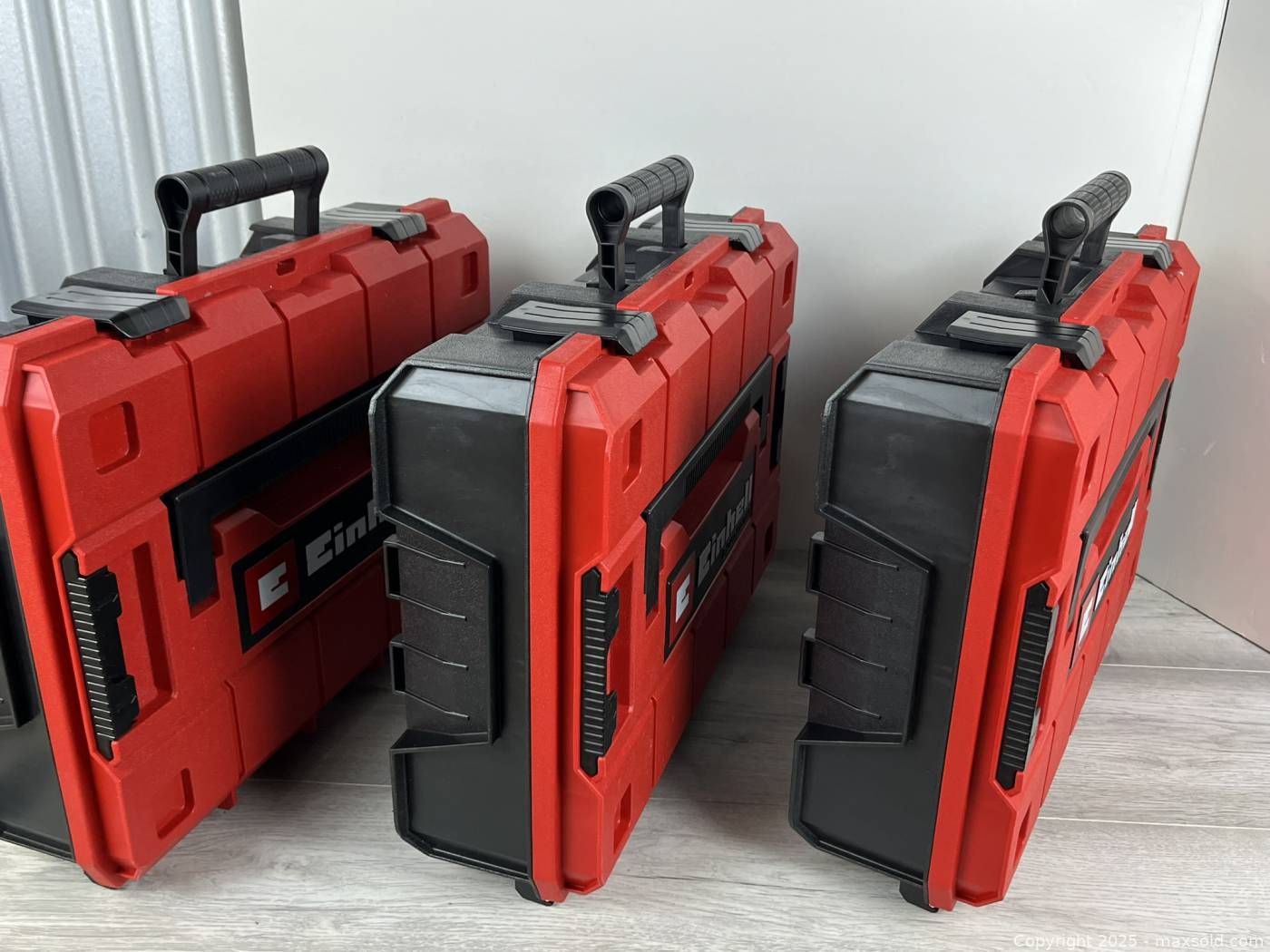 3 Einhell E-Tower Stackable Tool Boxes | Maxsold