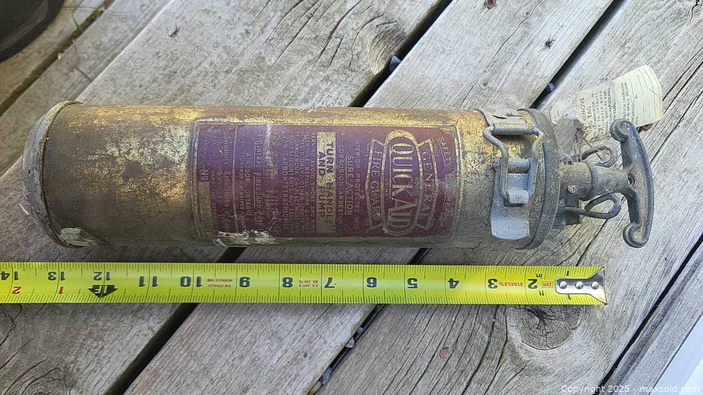 General Fire Guard plunger fire extinguisher | Maxsold