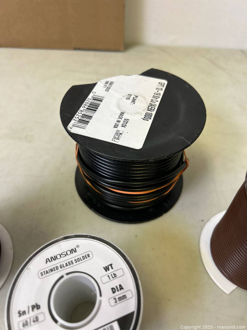 Stained Glass Solder And Wire Spools | Maxsold