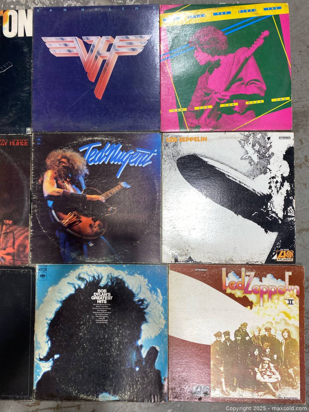 12 classic rock vinyl LP albums | Maxsold