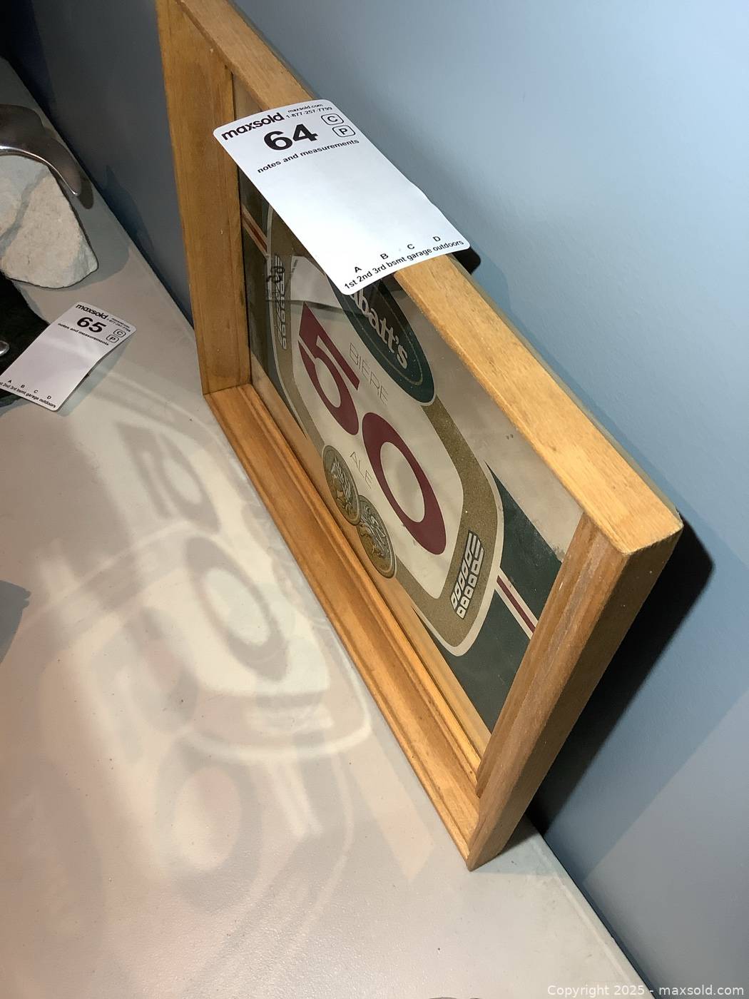 Labatt's 50 Ale mirrored bar sign | Maxsold