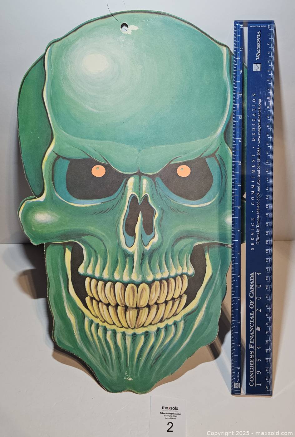 Vintage Beistle Double-Sided Skull Die-Cut | Maxsold