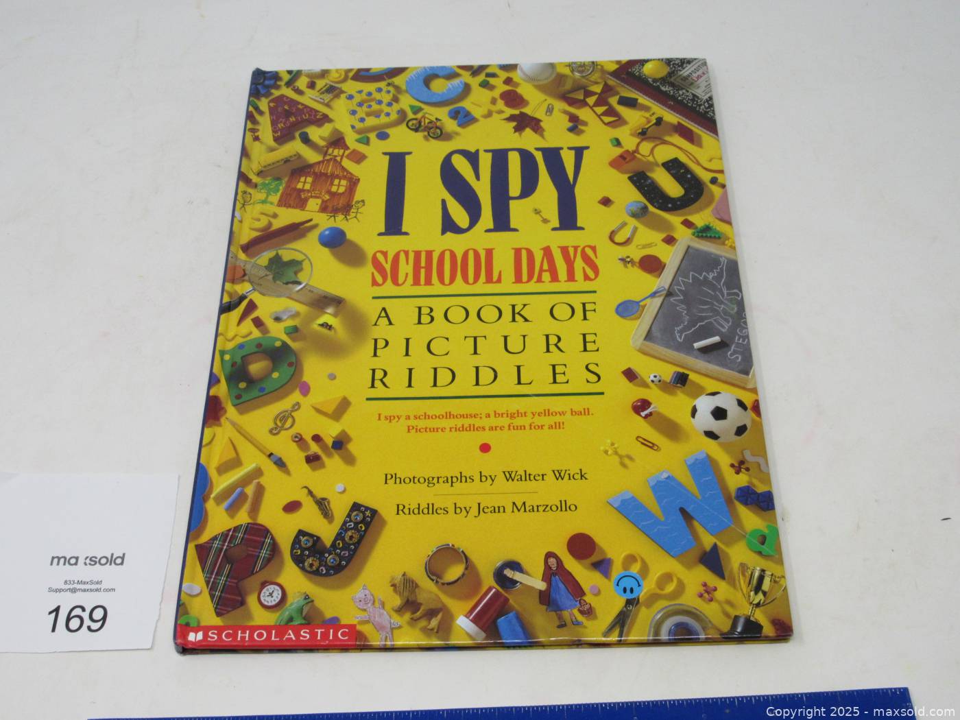 thumbnail image 2 of I Spy School Days: A Book Of Picture Riddles – Hardcover – Jean Marzollo / Walter Wick – 1995 – Acceptable Condition 2 of 3