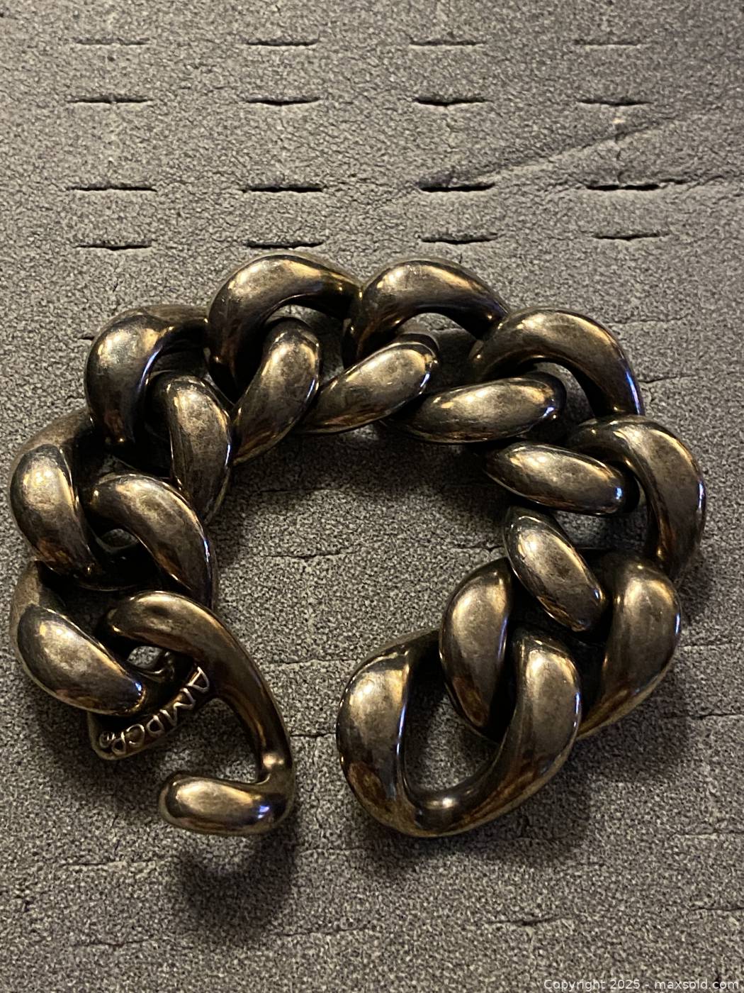Collier Vintage En Acrylique Transparent Style écaille, Signé Ampcp