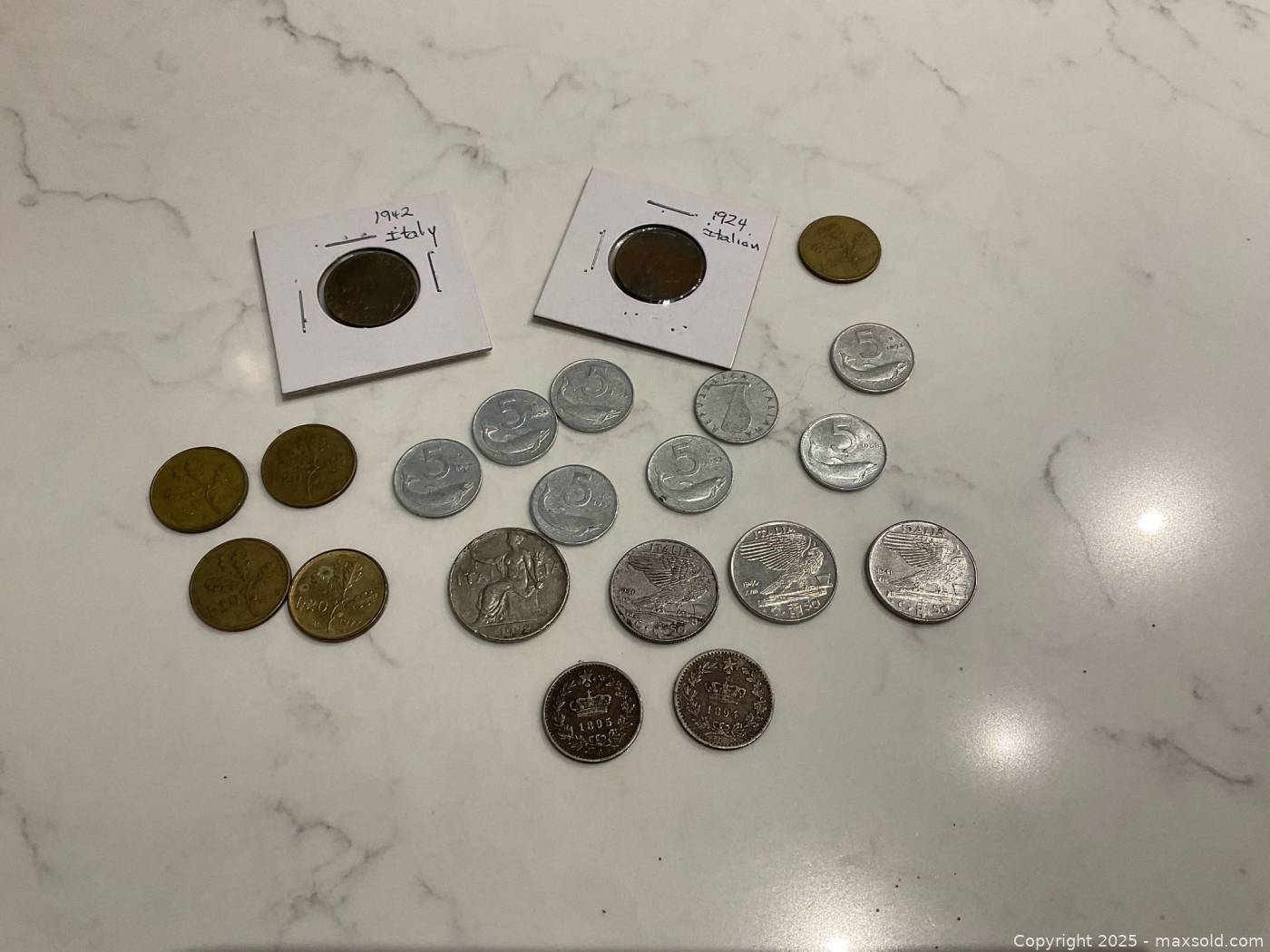 Italian coin collection, 1924-1950s, 25 pcs | Maxsold