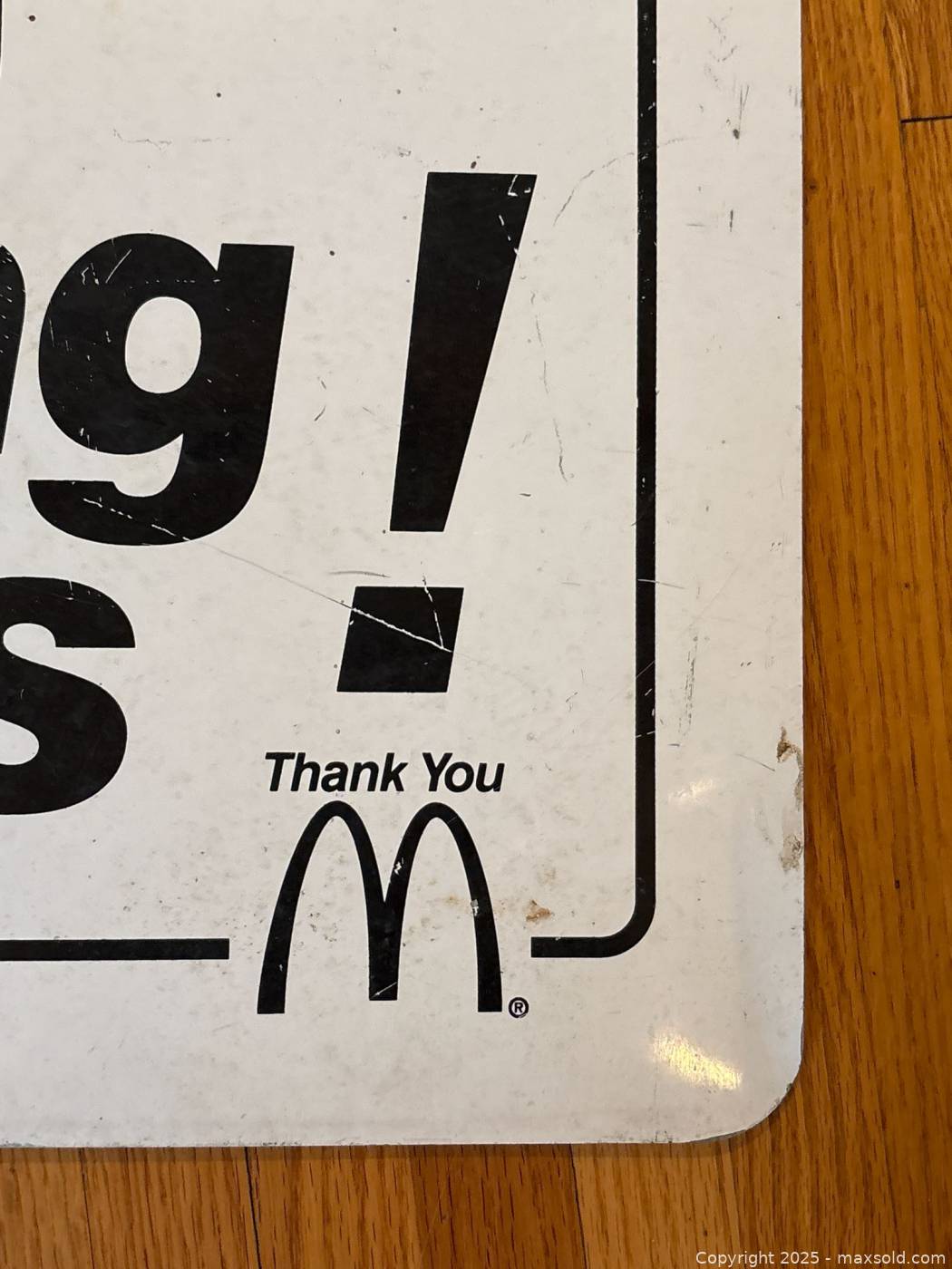 McDonald’s metal “Now Hiring - Smiling Faces!” sign 18