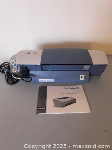 Lexmark Z25 color inkjet printer with cables and manual | Maxsold