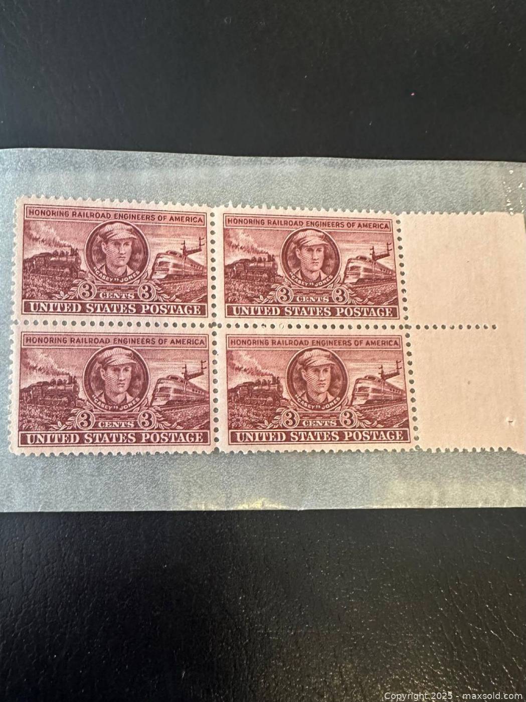 1950 U.S. 3¢ Railroad Engineers block of 4 | Maxsold