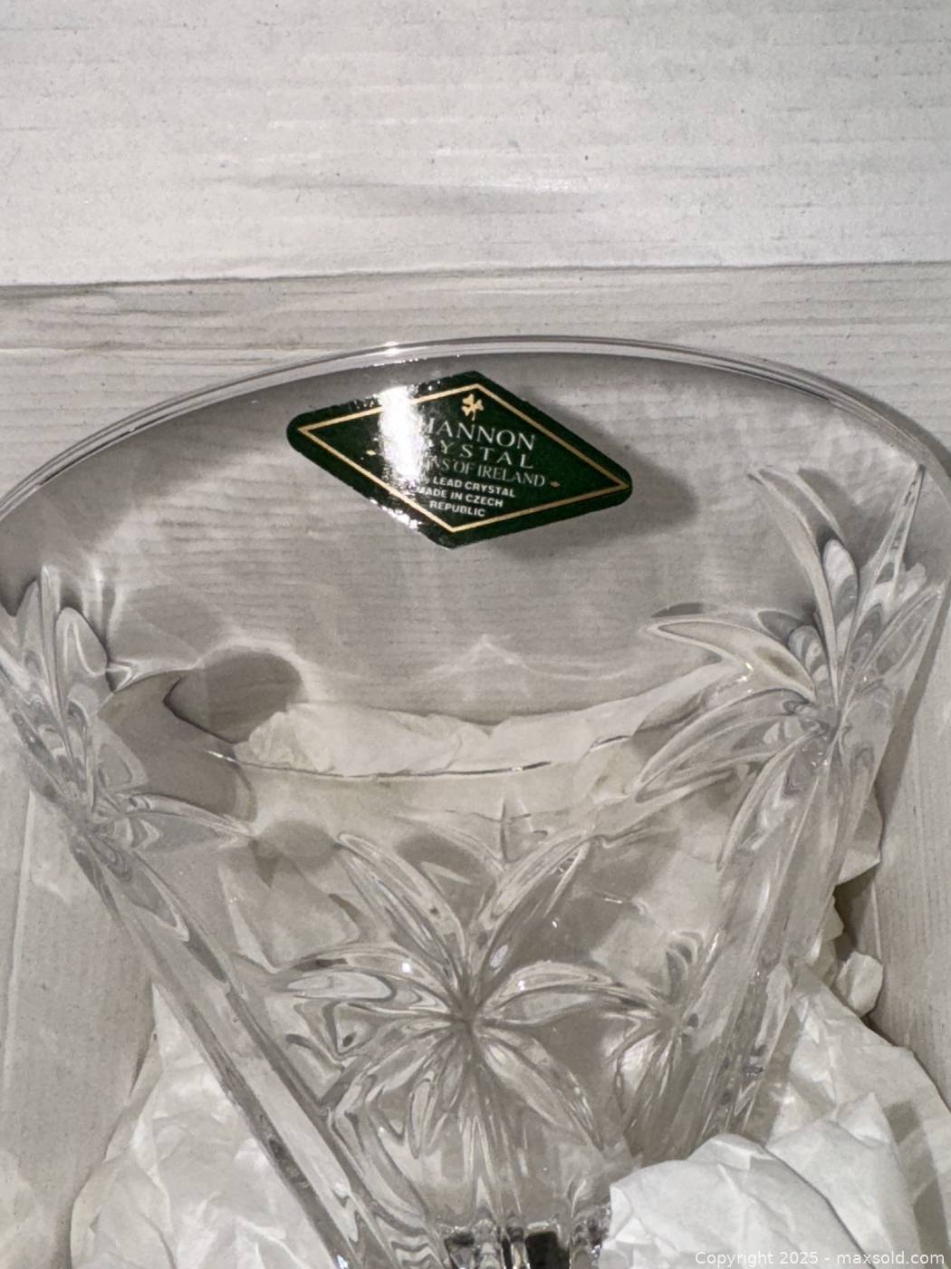 Wilzing Set Of 6 Caviar Martini Glasses Stemless 5 Oz