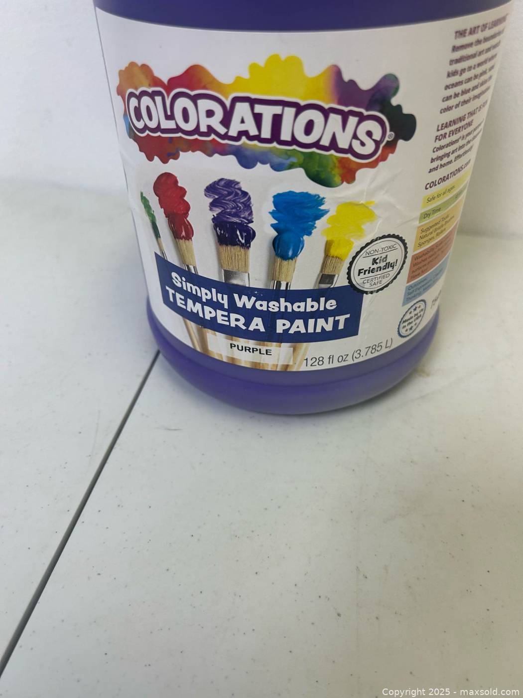 Colorations 128 fl oz purple tempera paint | Maxsold