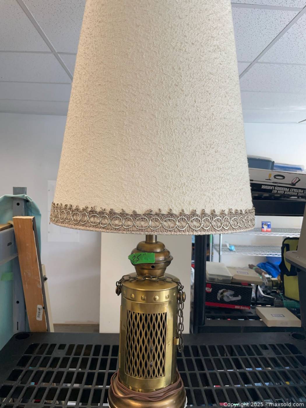 Lantern Style Table Lamps Reference: Vintage Brass Lantern Style Table Lamp