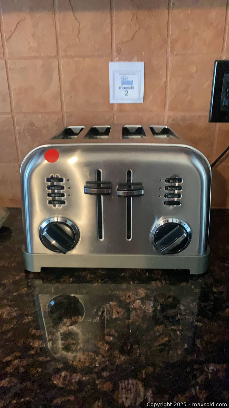 Cuisinart CPT180PIE Style Collection 4 Slice Broodrooster, Toaster met 4 Sleuven, RVS, 3 Functies [Bagel/Ontdooien/Opwarmen], 6 Bruiningstanden, Uitneembare Kruimellade, Vintage Rose