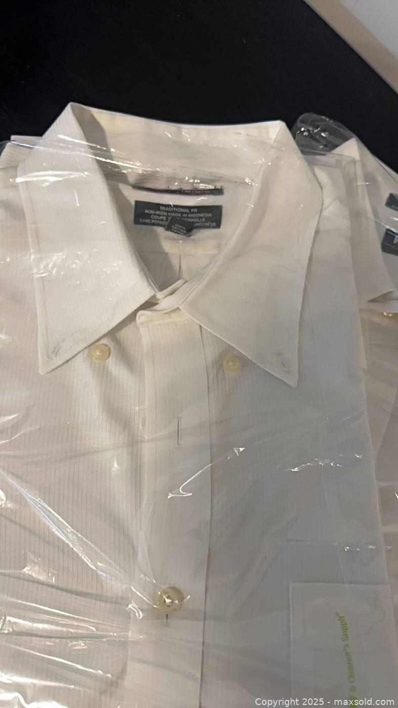 Chemise Homme Zenella - Col Modifié, Boutonnage Devant, Bleu Clair, Taille 16 1/2 Manche 33