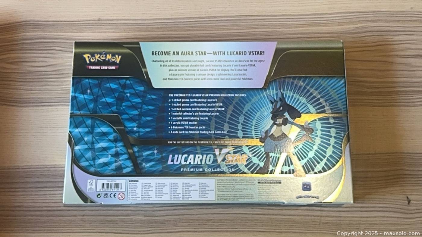 Pokémon Lucario VSTAR Premium Collection Sealed Box | Maxsold