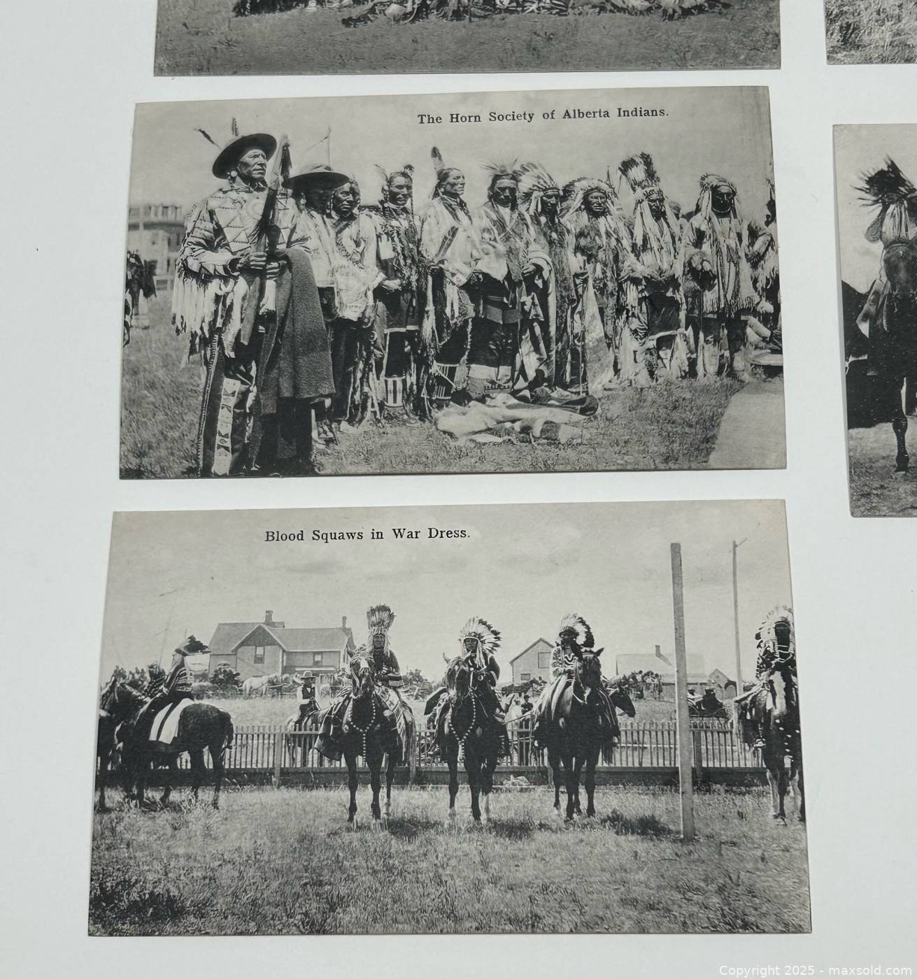 1907 Canadian Indian Series unused postcards set with original
