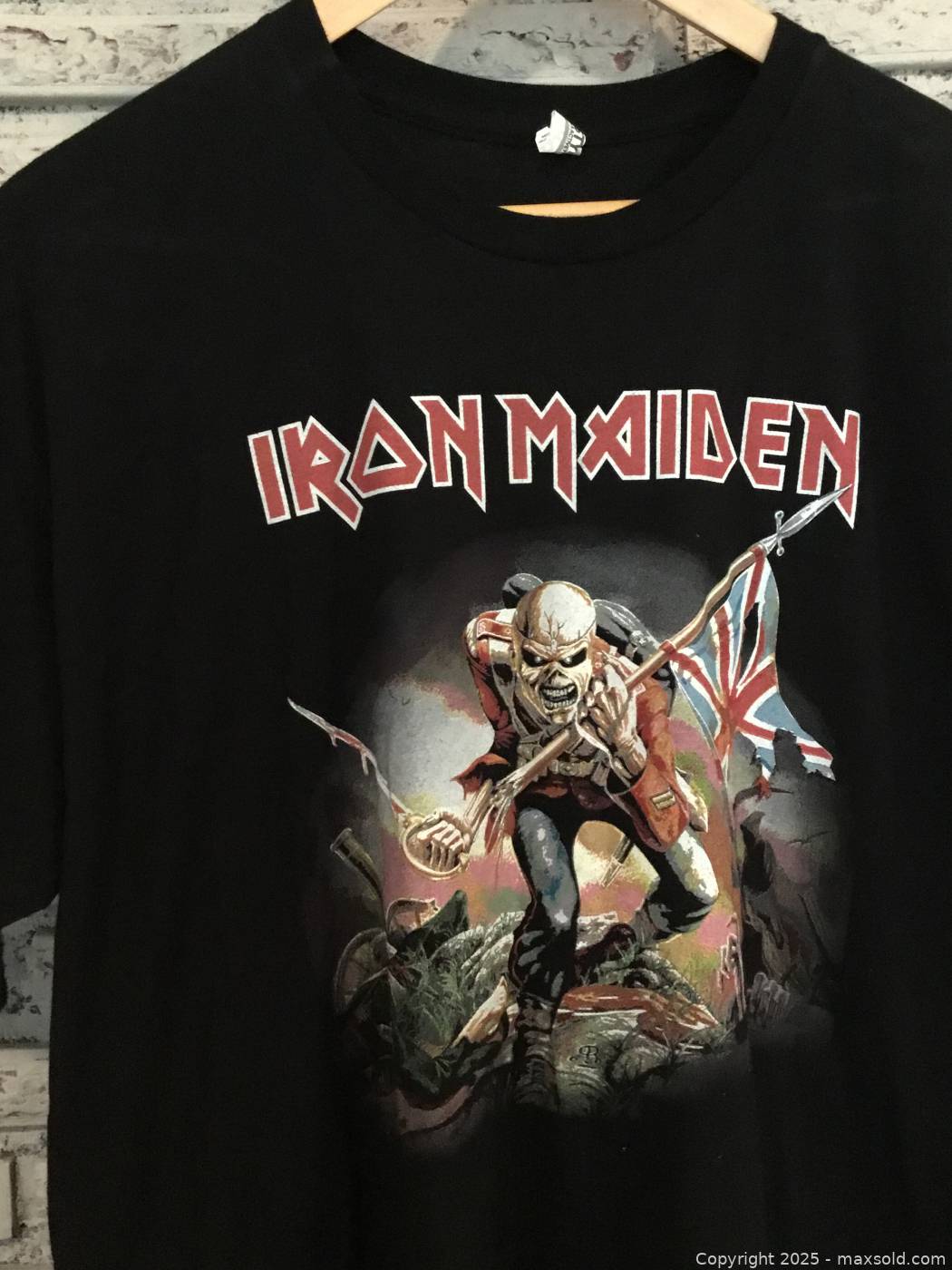 Iron Maiden T-Shirt Tour Trooper recto et verso Homme Noir - Taille S Iron Maiden T-Shirt Tour Trooper recto et verso Homme Noir - Taille S