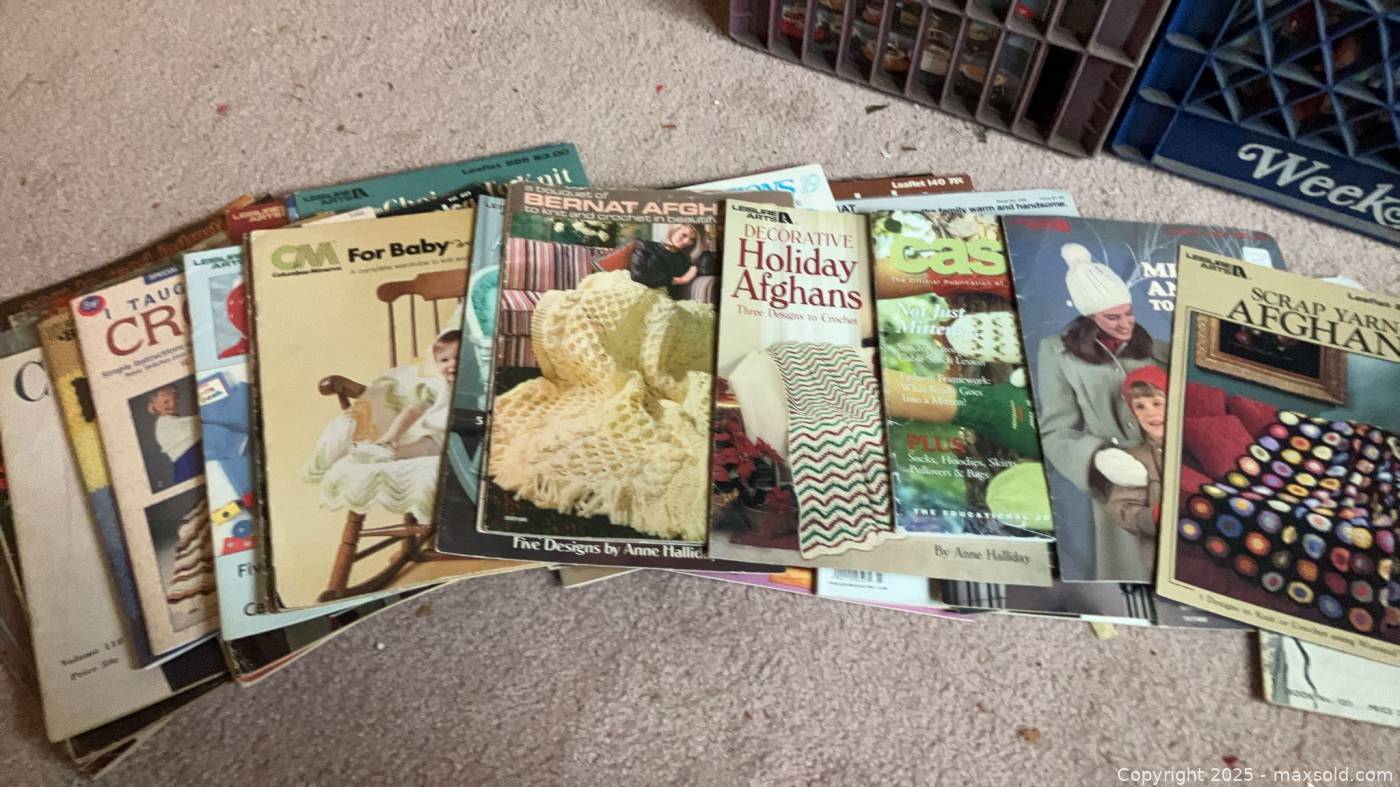 Vintage craft pattern booklets magazines 30+ | Maxsold