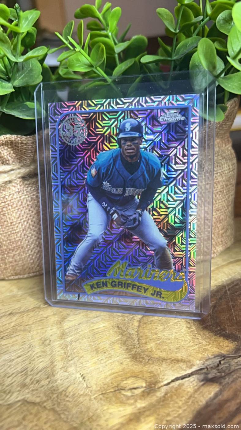 Ken Griffey Jr Topps Chrome Silver Pack Mojo Refractor Baseball Card