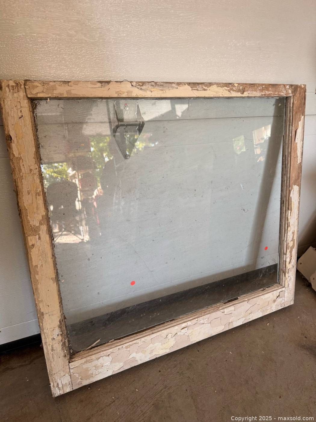 Old wood window sash 32x29 in | Maxsold