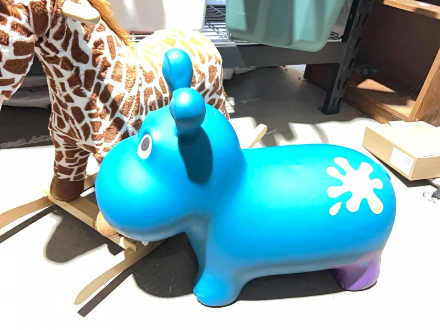 Plush Giraffe Rocker & Hippo Hopper | Maxsold