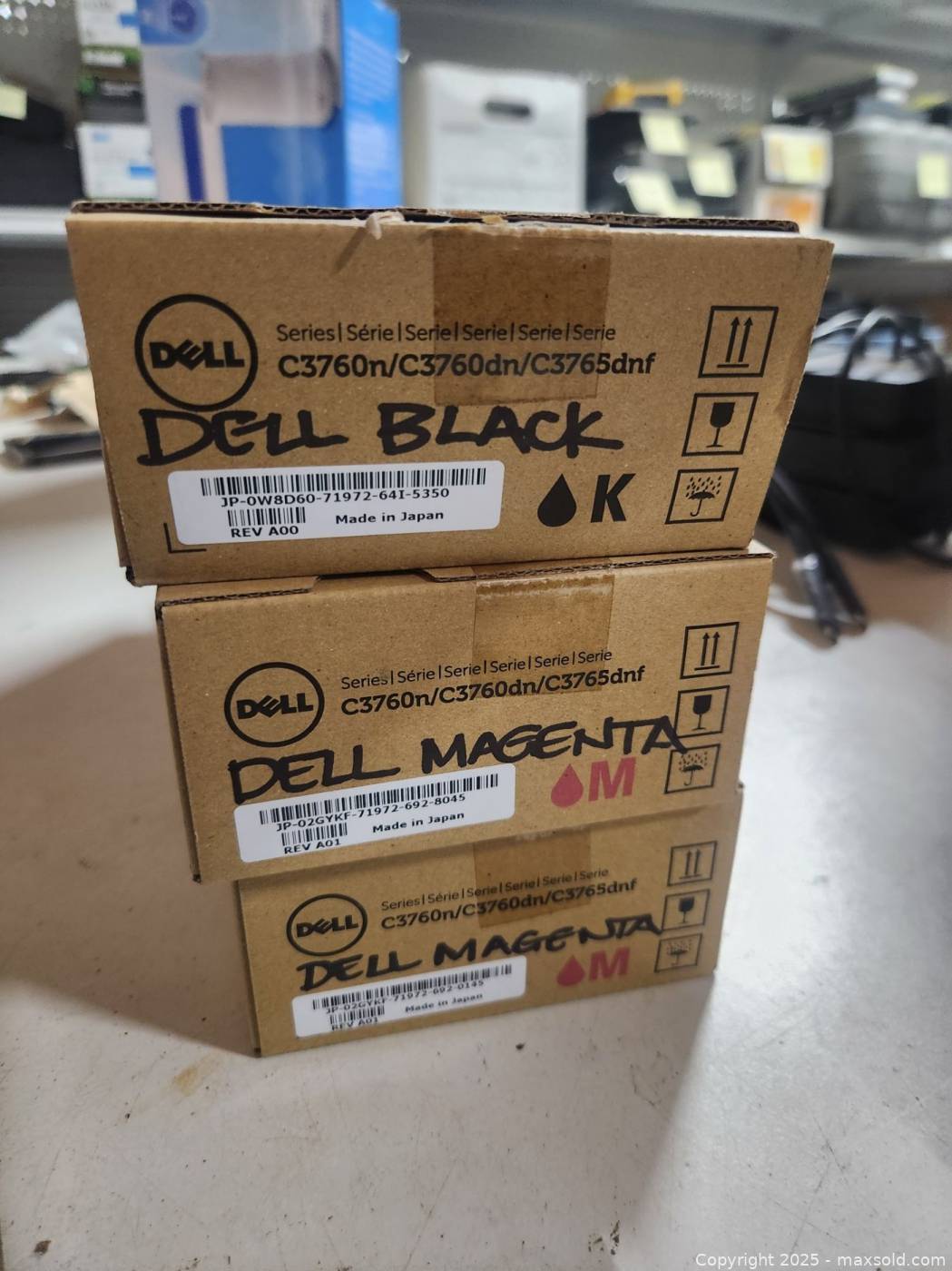 Toner Dell Noir Haute Capacité 7000 Pages – Original, Pour C3760n/C3760dn/C3765dnf, Neuf